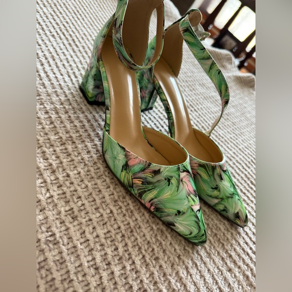 Shoes - Floral Green Women's Shoes